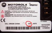 Motorola Battery Label and Date Code Circled