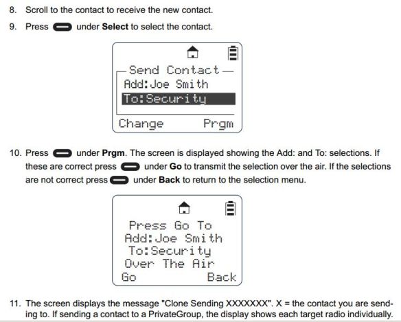 Steps 8-11 Add DTR Contacts Remotely